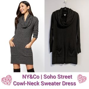 Soho Street Cowl-Neck Sweater with Pockets NWOT